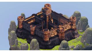 Minecraft Mountain Castle