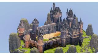 Stone Fantasy Castle