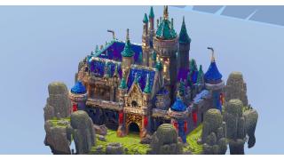 Blue Fantasy Castle