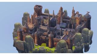 Square Minecraft Castle