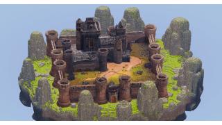 Medieval Castle with Garden