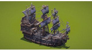 Huge Dark Ship