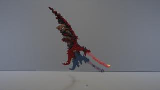 Red Dragon Statue