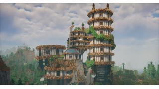 Cliffside Solar Punk towers (Building Set)