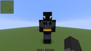 Silly batman skin statue