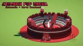 PvP Circular Arena - Spawn _ Crimson/Dark Themed