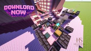 💗 Pink Power PvP Arena ⚔️ | Cute Circular Battle Map 🌸