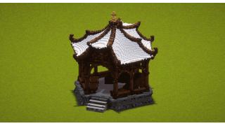 White Oriental Gazebo