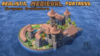 🏰 European Medieval Fortress – Fully Furnished Castle & Island Stronghold 🏰