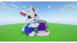 Cute Easter Bunny Nether Portal