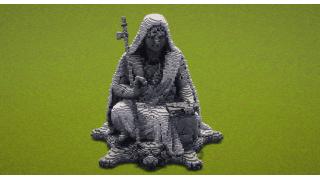 Monk Statue