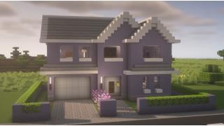 Light Blue Suburban House