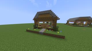 Pink / Purple Decorated Oak House