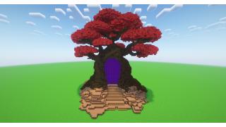 Red Bonsai Nether Portal