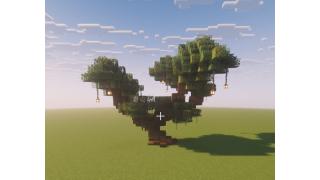 Dark tree in bonsai style