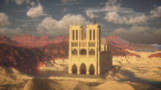 Notre-Dame de Paris Schematic | Survival Buildable | Stone Base