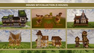 Houses Set/Collection (5 Houses) - Semi-Furnished