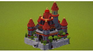 Red Fantasy Castle