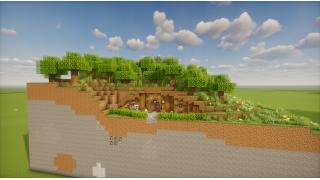 Massive Hobbit Hole (with garden and interior)