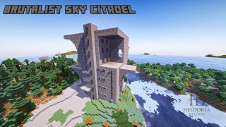 Brutalist Sky Citadel Mega Base - Schematic & Litematic