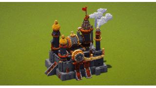 Steampunk Gray Factory