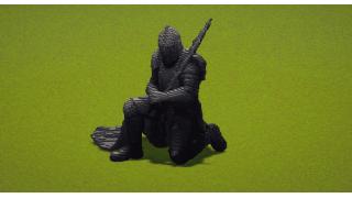 Dark Kneeling Knight