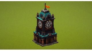 Cyan Clock Tower