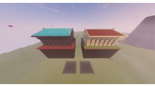Overworld/Nether Portal Temples w/ mirror floor
