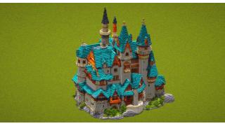 Cyan Sand Castle