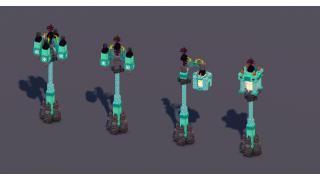 Dark Copper Gothic Lamps Pack