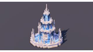 White Gothic Fountain