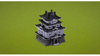White Japanese Temple