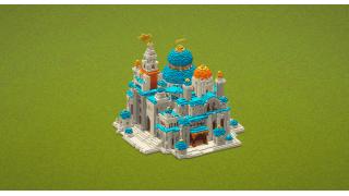 Cyan Desertic Temple