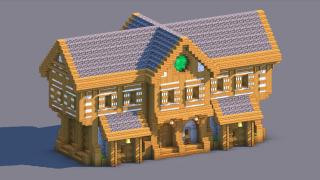 Medieval Trading Hall - Fully Decorated Interior | Download