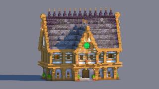 Medieval Trading Hall - Fully Decorated Interior | Download
