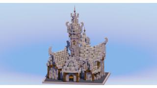 Medieval Fantasy Castle Light Gray