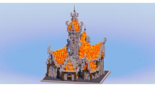 Fire Medieval Fantasy Castle