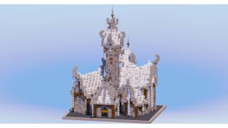 Medieval Fantasy Castle White