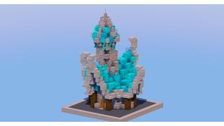 Medieval Fantasy House Cyan 1