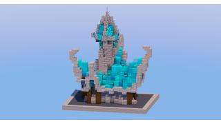 Medieval Fantasy House Cyan 3
