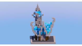 Medieval Fantasy House Light Blue 2