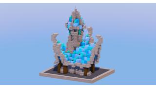 Medieval Fantasy House Light Blue 4