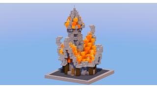 Fire Medieval Fantasy House 1