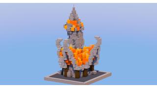 Fire Medieval Fantasy House 2