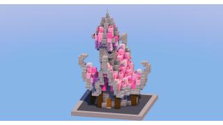 Medieval Fantasy House Pink 1