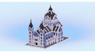 Compact Gothic Cathedral White