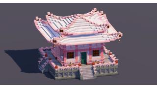 Small White Cherry Japanese Pagoda