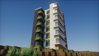 Modern Eco Apartment | Minecraft Schematic, Litematic & HoloPrint