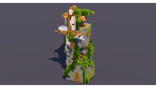 Mossy Overgrown Medieval Windmill