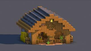 Cozy Survival Barn | Fully Decorated Interior | Download
